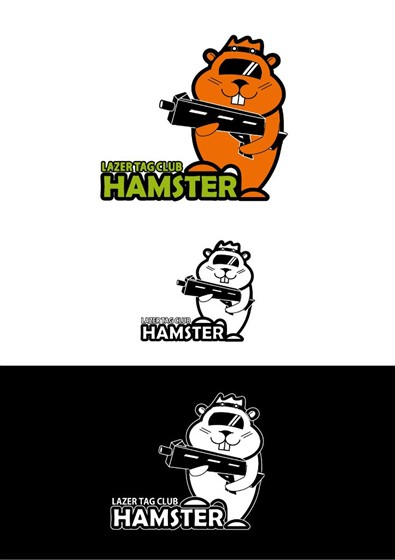 Логотипы: лазертаг-клуб HAMSTER